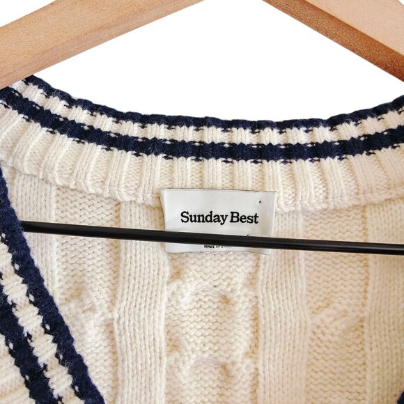 Sunday Best Winston Wool Sweater Vest L - Picture 5 of 8